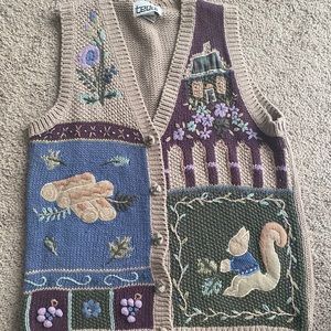 Nature lovers vintage vest